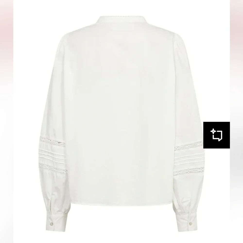 NWT Zara crochet button down shirt - Picture 7 of 9